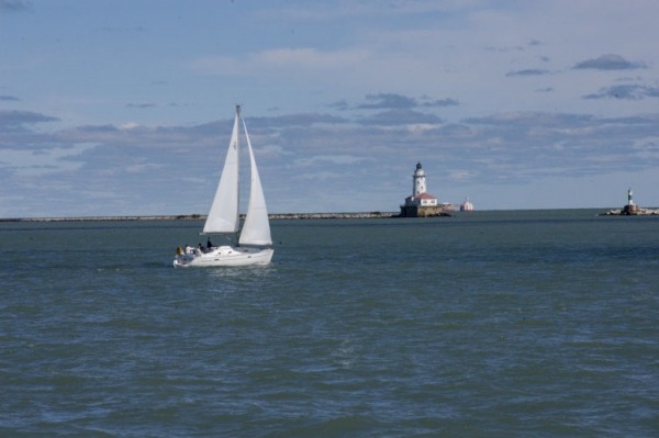 Chicago Skyline seen from Lake Michigan