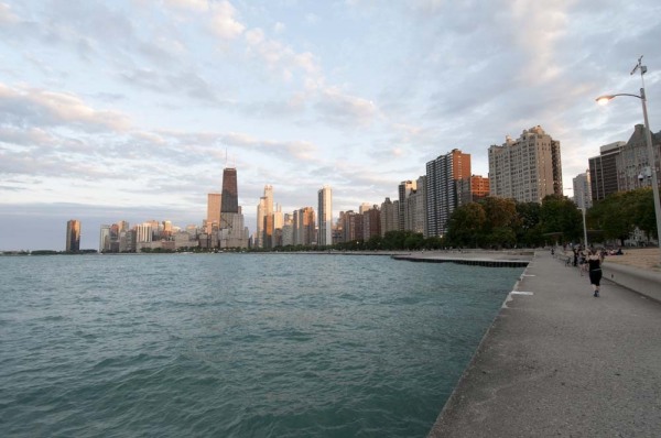 Chicago skyline from North Avenue Beach