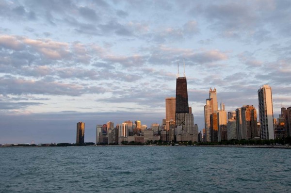 Chicago skyline from North Avenue Beach
