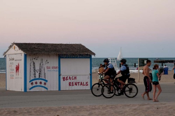 Bike path at North Avenue Beach