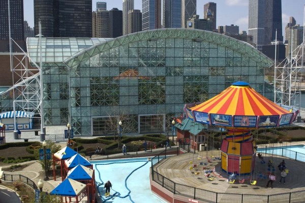 View from the Ferris Wheel at Navy Pier