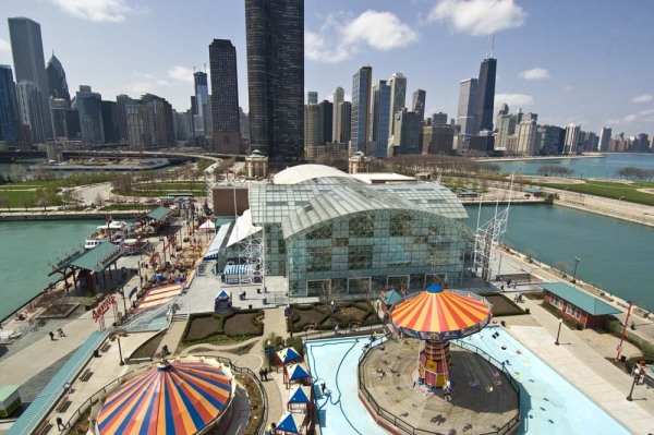 Chicago skyline and Navy Pier