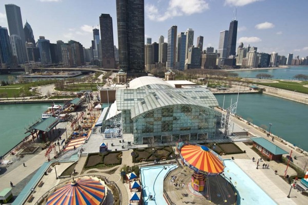 Chicago skyline and Navy Pier