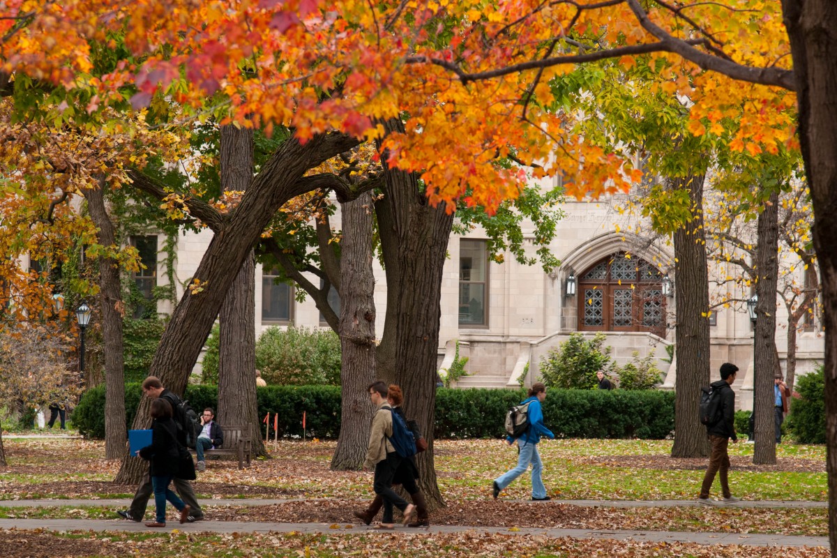 University of Chicago, autumn.