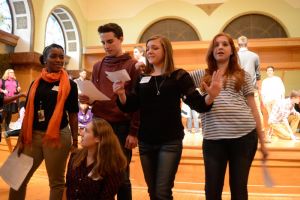 Students performing Shakespeare in Chicago