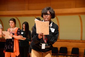 Students performing Shakespeare in Chicago